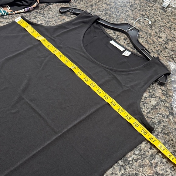 Susan Graver Black Floral Kimono and shirt set NEW L - Picture 9 of 12